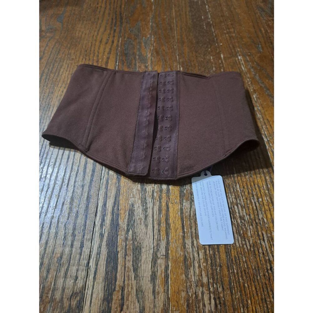 New XL/XXL Fabletics Yitty Bossed Up Brown Waist Trainer Trimmer Belt Shapewear